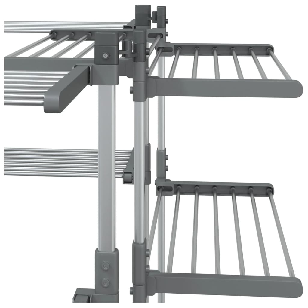 Laundry Drying Rack 42.1x42.1x47.2 Aluminum