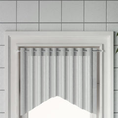 Curtain Rails 2 Pcs White and Silver 23.6-41.3 Aluminum