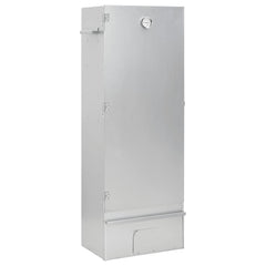 BBQ Oven Smoker with Wood Chips 17.5x11.4x43.3 Galvanized Steel