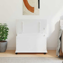 Storage Chest White Solid pine wood 70 L Storage Chest