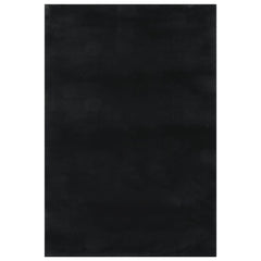 Washable Rug Soft Shaggy Black 63x90.6 Anti Slip