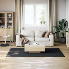 Washable Rug Soft Shaggy Black 63x90.6 Anti Slip