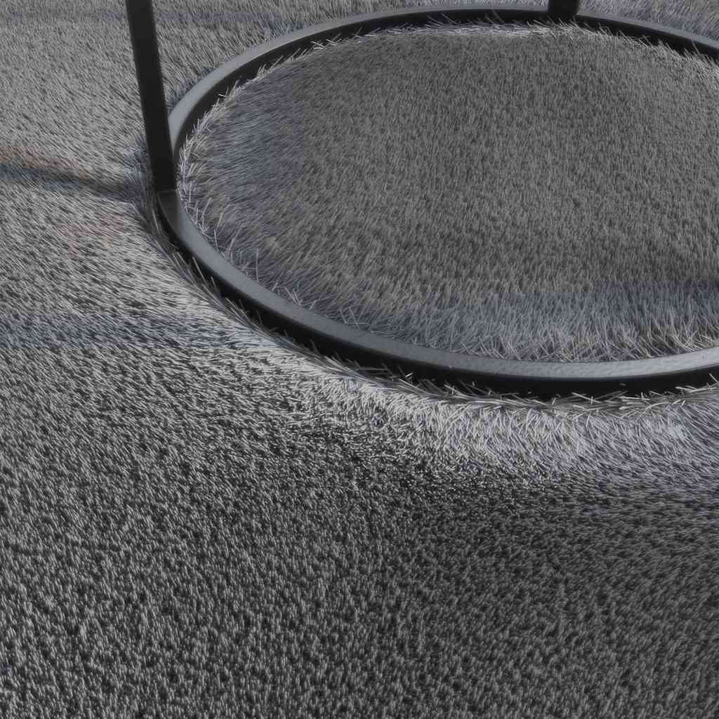 Washable Rug Soft Shaggy Anthracite 63x90.6 Anti Slip