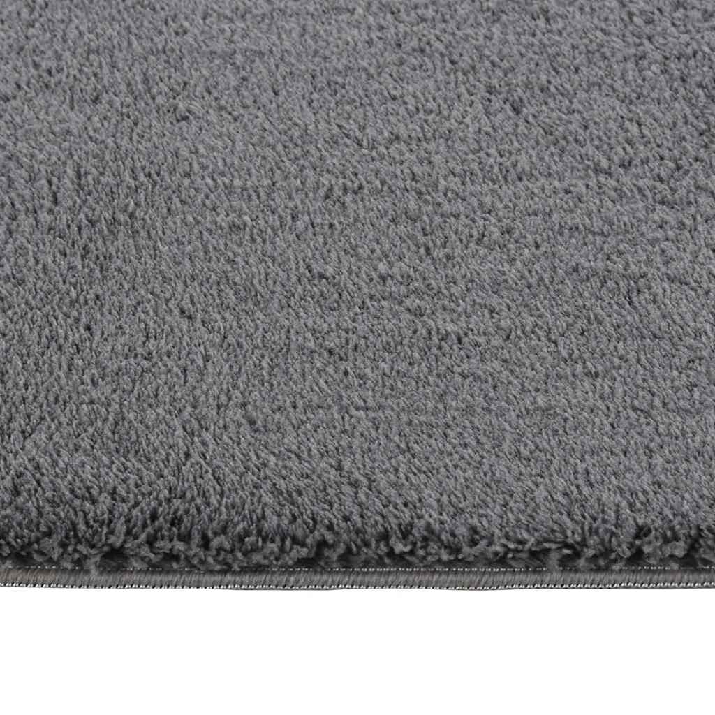 Washable Rug Soft Shaggy Anthracite 63x90.6 Anti Slip