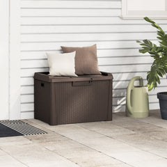 Garden Storage Box Brown Polypropylene Medium Garden Storage Box