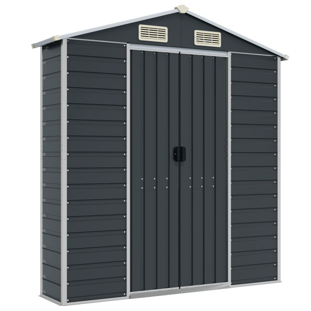 Garden Shed Anthracite 75.2x51.2x78 Galvanized Steel