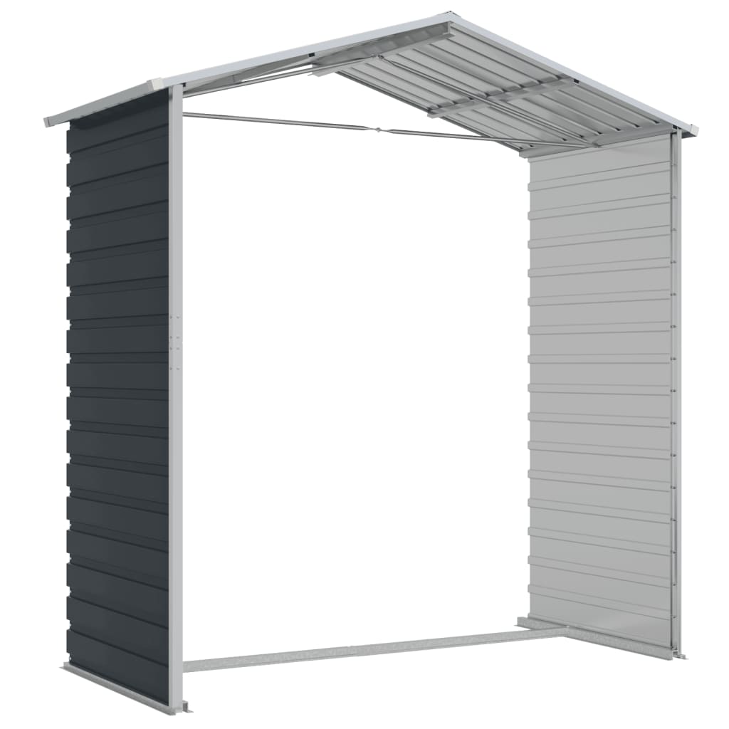 Garden Shed Anthracite 75.2x51.2x78 Galvanized Steel