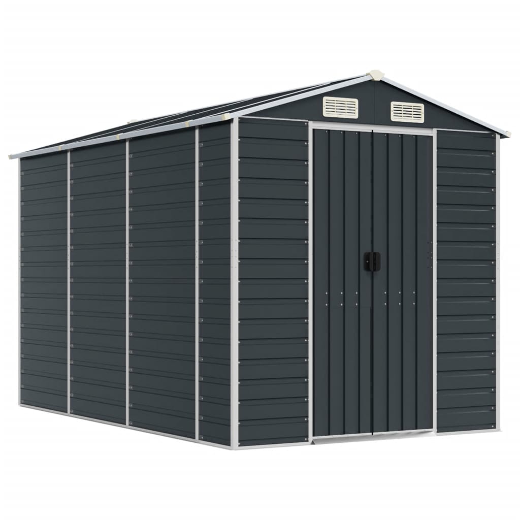 Garden Shed Anthracite 75.2x118.1x78 Galvanized Steel