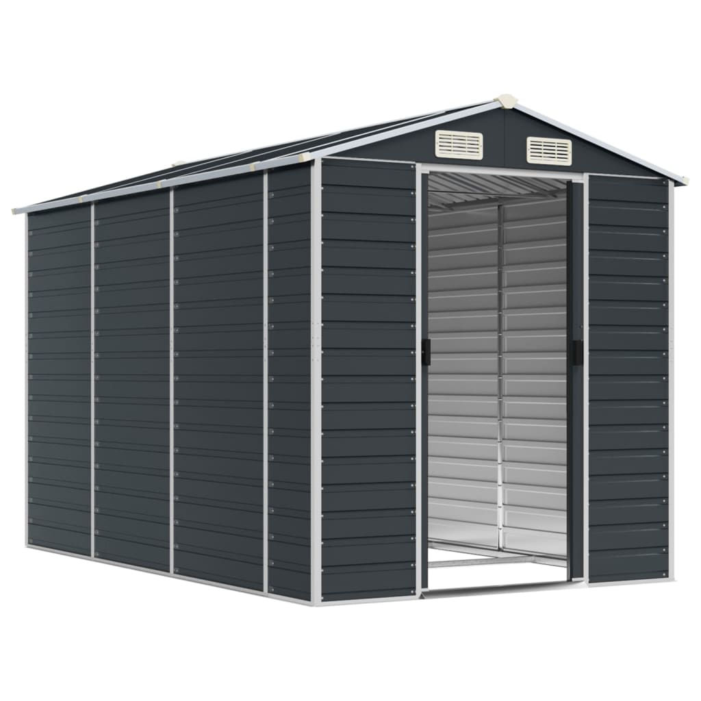 Garden Shed Anthracite 75.2x118.1x78 Galvanized Steel