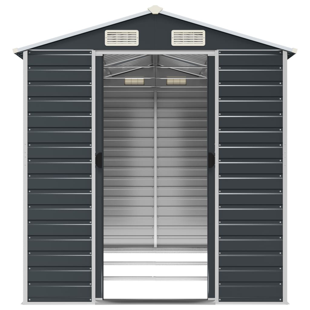 Garden Shed Anthracite 75.2x118.1x78 Galvanized Steel
