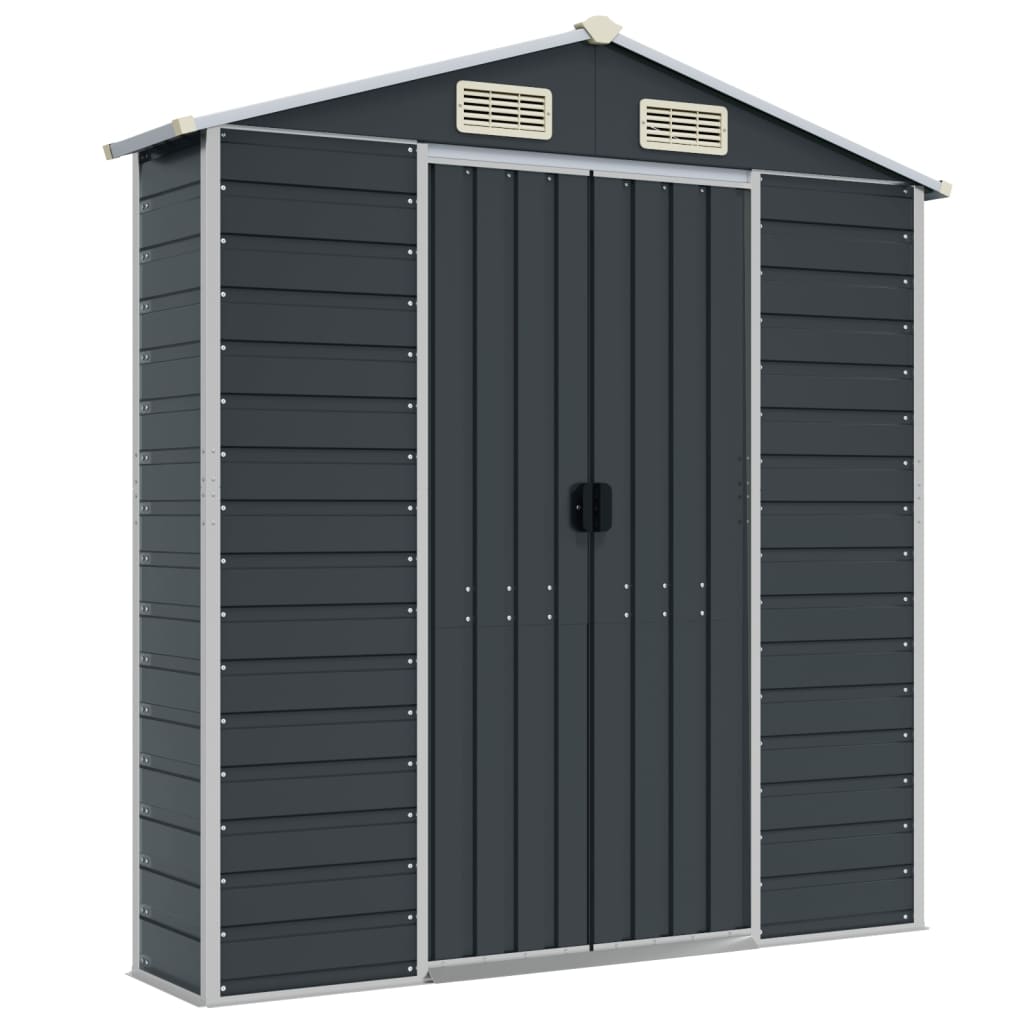 Garden Shed Anthracite 75.2x118.1x78 Galvanized Steel