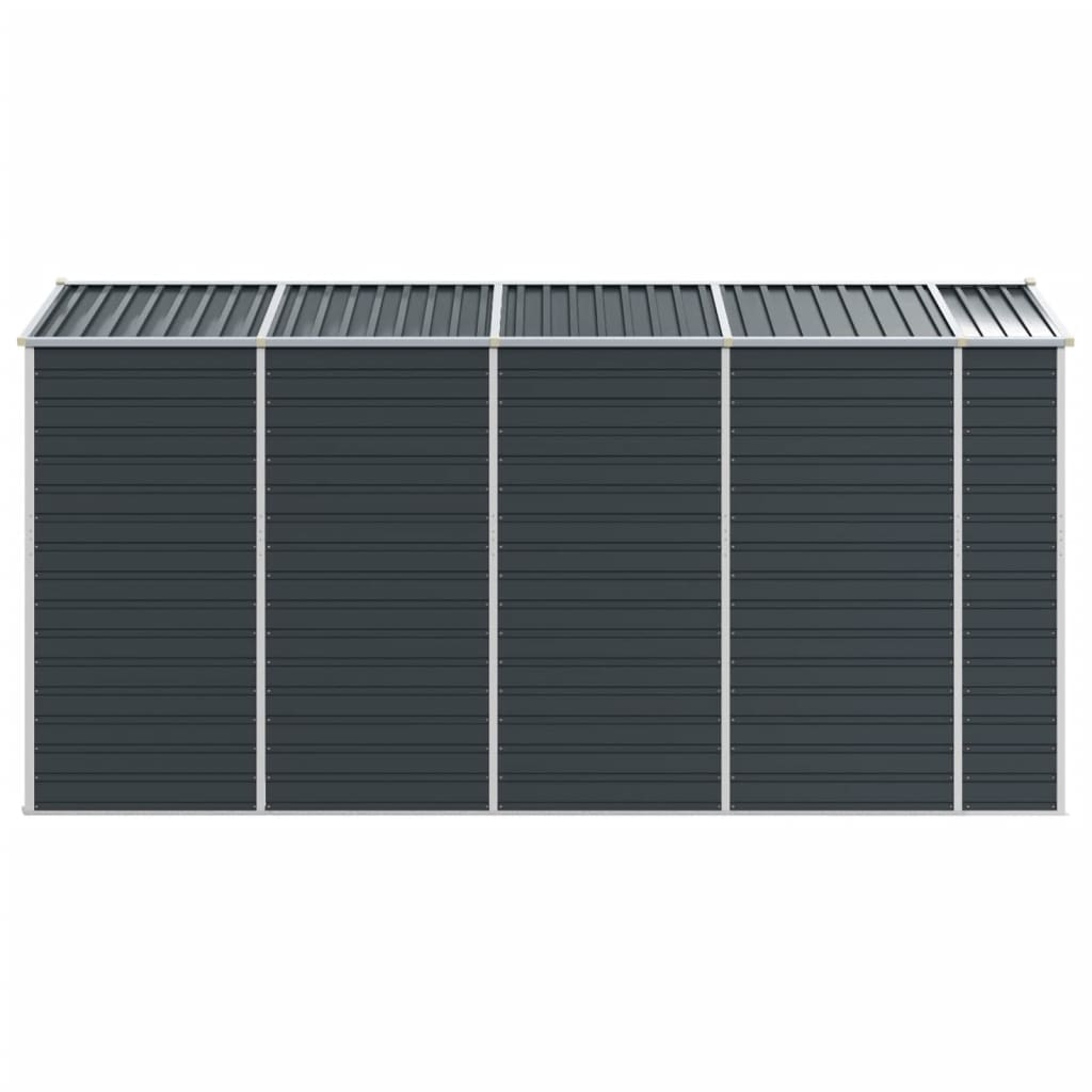 Garden Shed Anthracite 75.2x151.6x78 Galvanized Steel