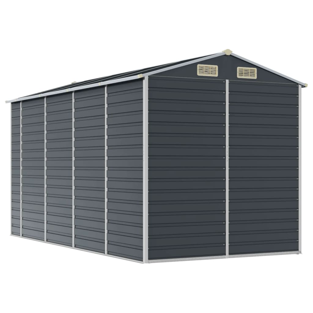 Garden Shed Anthracite 75.2x151.6x78 Galvanized Steel