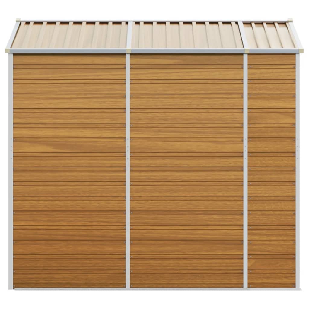 Garden Shed Light Brown 75.2x84.6x78 Galvanized Steel