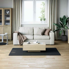 Shaggy Rug Black 4'x6' Polyester
