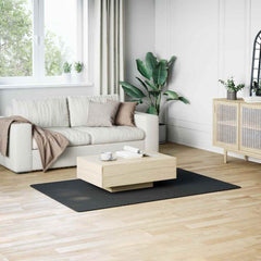 Shaggy Rug Black 4'x6' Polyester