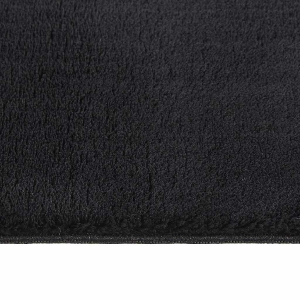 Shaggy Rug Black 8'x11' Polyester