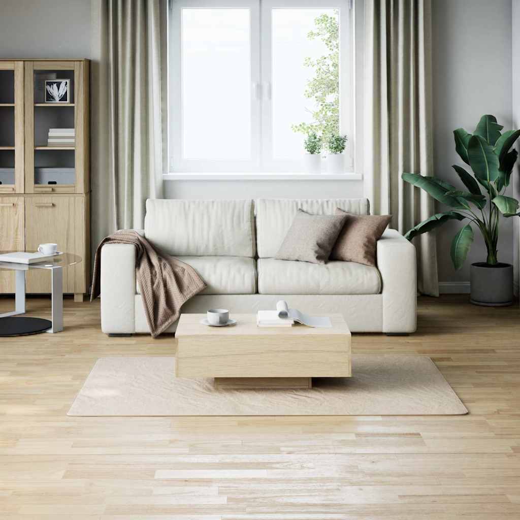 Shaggy Rug Cream White 4'x6' Polyester