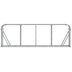 Log Holder Light Gray 118.1x17.7x39.4 Galvanized Steel