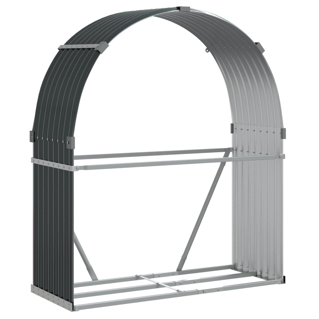 Log Holder Anthracite 47.2x17.7x55.1 Galvanized Steel