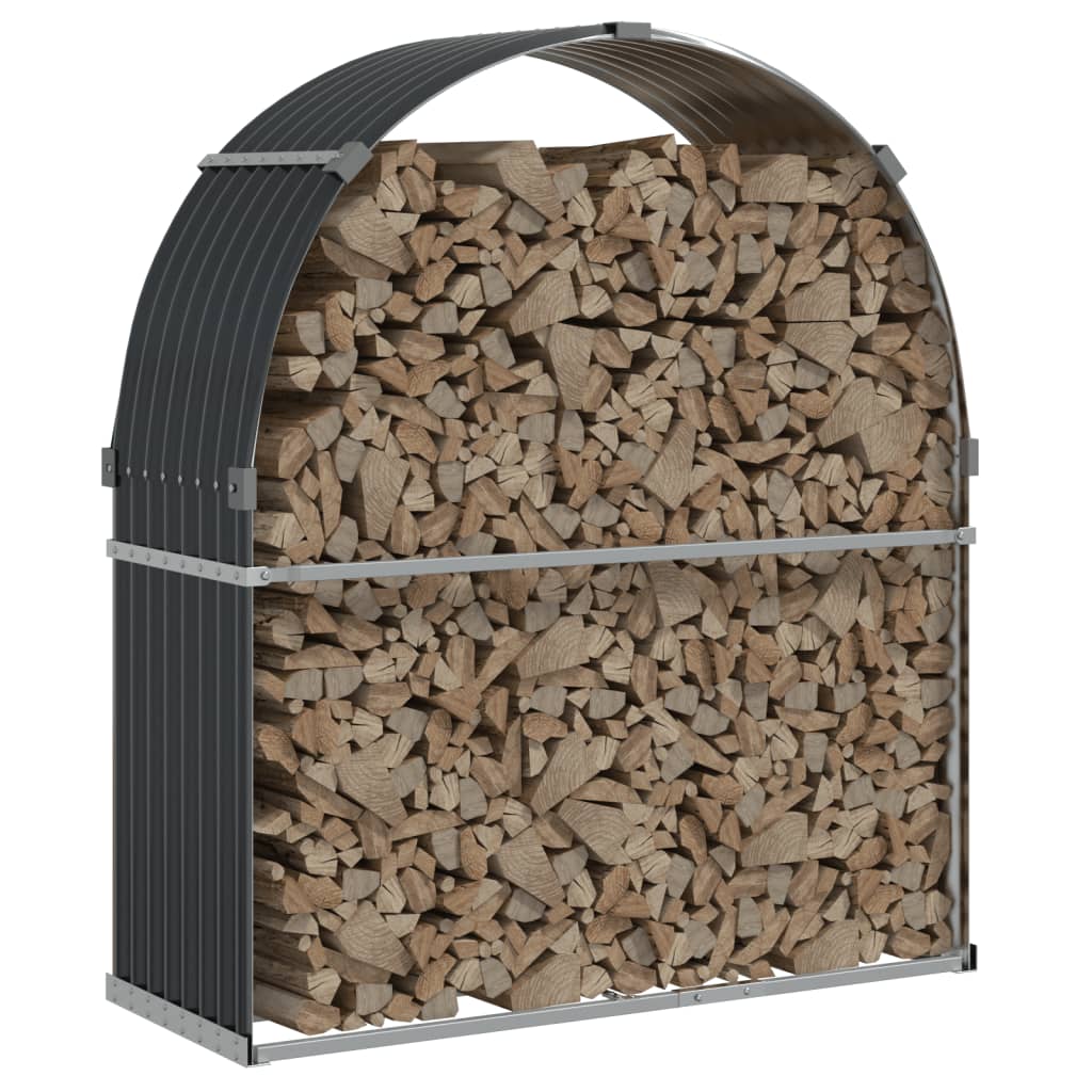Log Holder Anthracite 47.2x17.7x55.1 Galvanized Steel