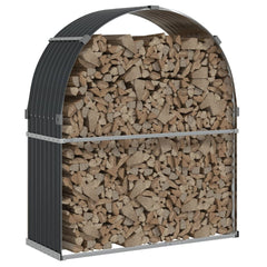 Log Holder Anthracite 47.2x17.7x55.1 Galvanized Steel