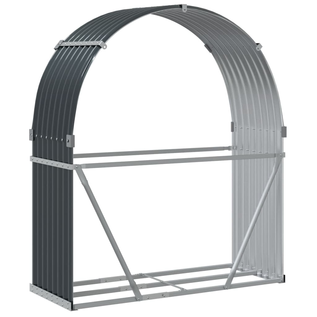 Log Holder Anthracite 47.2x17.7x55.1 Galvanized Steel