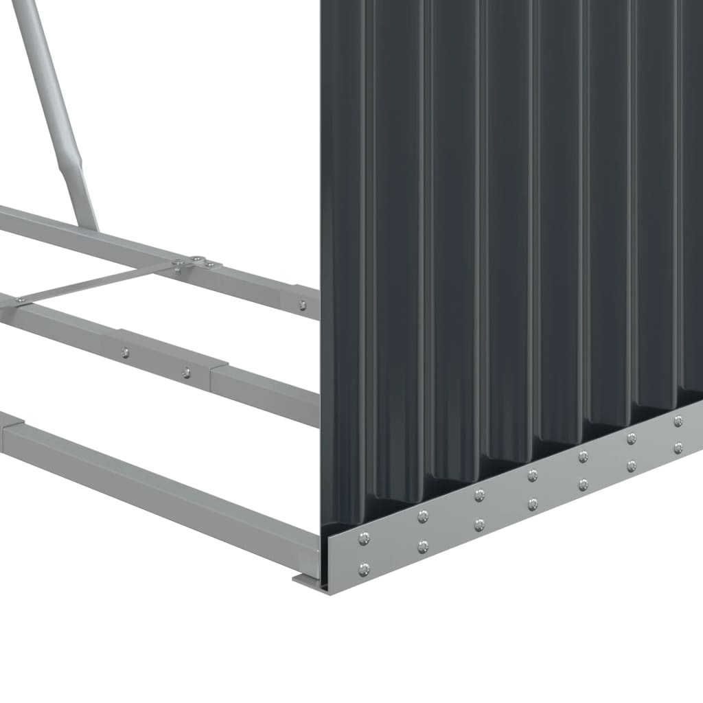 Log Holder Anthracite 47.2x17.7x55.1 Galvanized Steel