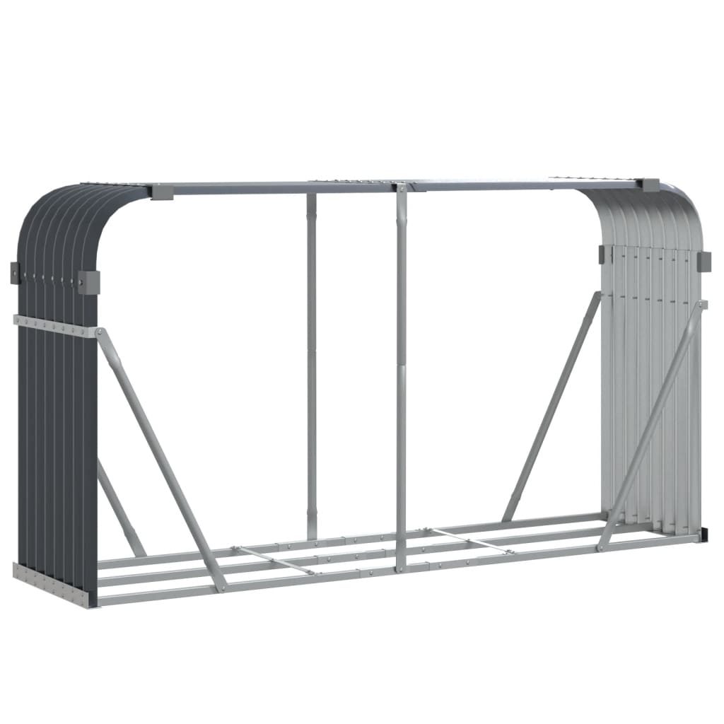 Log Holder Anthracite 70.9x17.7x39.4 Galvanized Steel