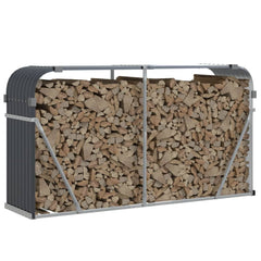 Log Holder Anthracite 70.9x17.7x39.4 Galvanized Steel