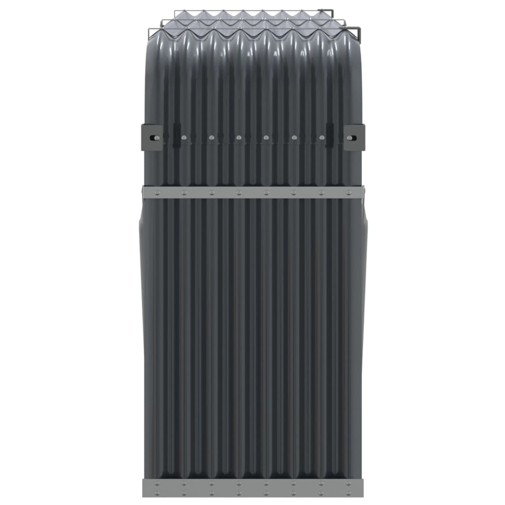 Log Holder Anthracite 70.9x17.7x39.4 Galvanized Steel