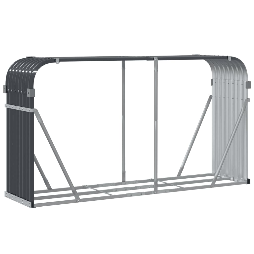 Log Holder Anthracite 70.9x17.7x39.4 Galvanized Steel