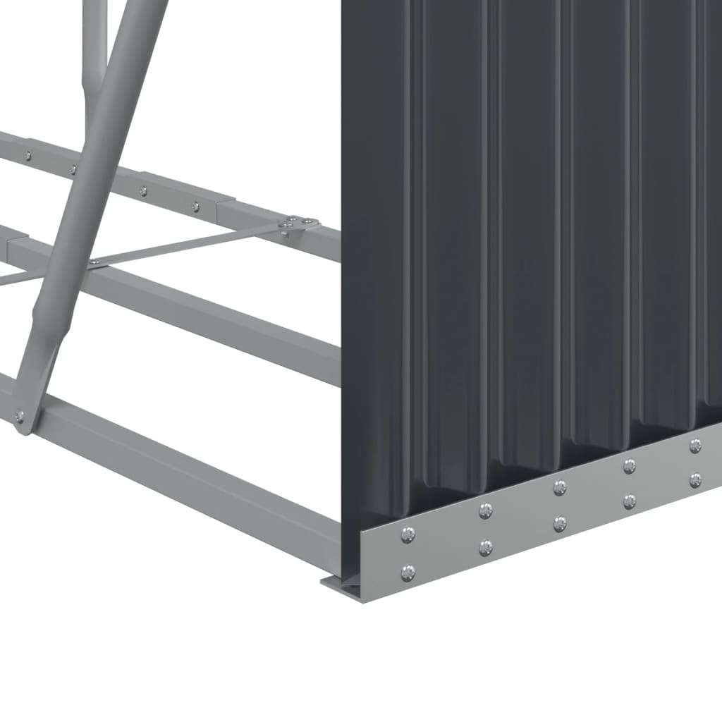 Log Holder Anthracite 70.9x17.7x39.4 Galvanized Steel