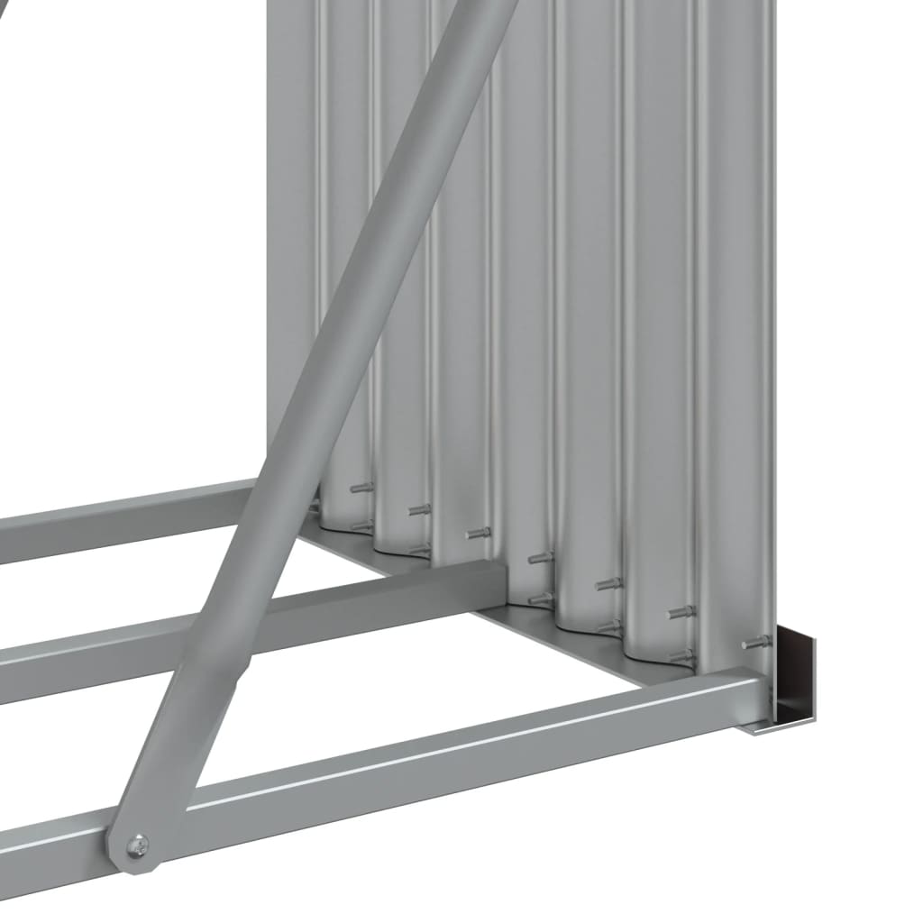 Log Holder Anthracite 70.9x17.7x39.4 Galvanized Steel