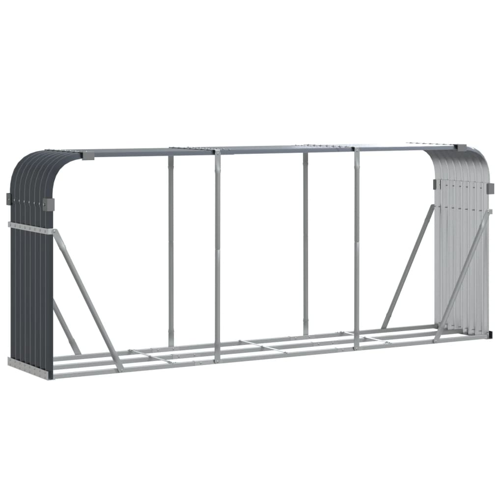 Log Holder Anthracite 92.1x17.7x39.4 Galvanized Steel