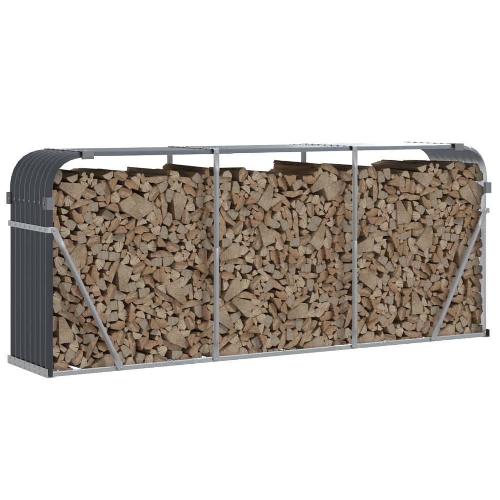 Log Holder Anthracite 92.1x17.7x39.4 Galvanized Steel