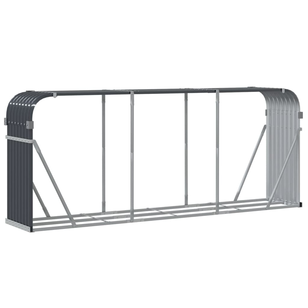 Log Holder Anthracite 92.1x17.7x39.4 Galvanized Steel