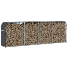 Log Holder Anthracite 118.1x17.7x39.4 Galvanized Steel