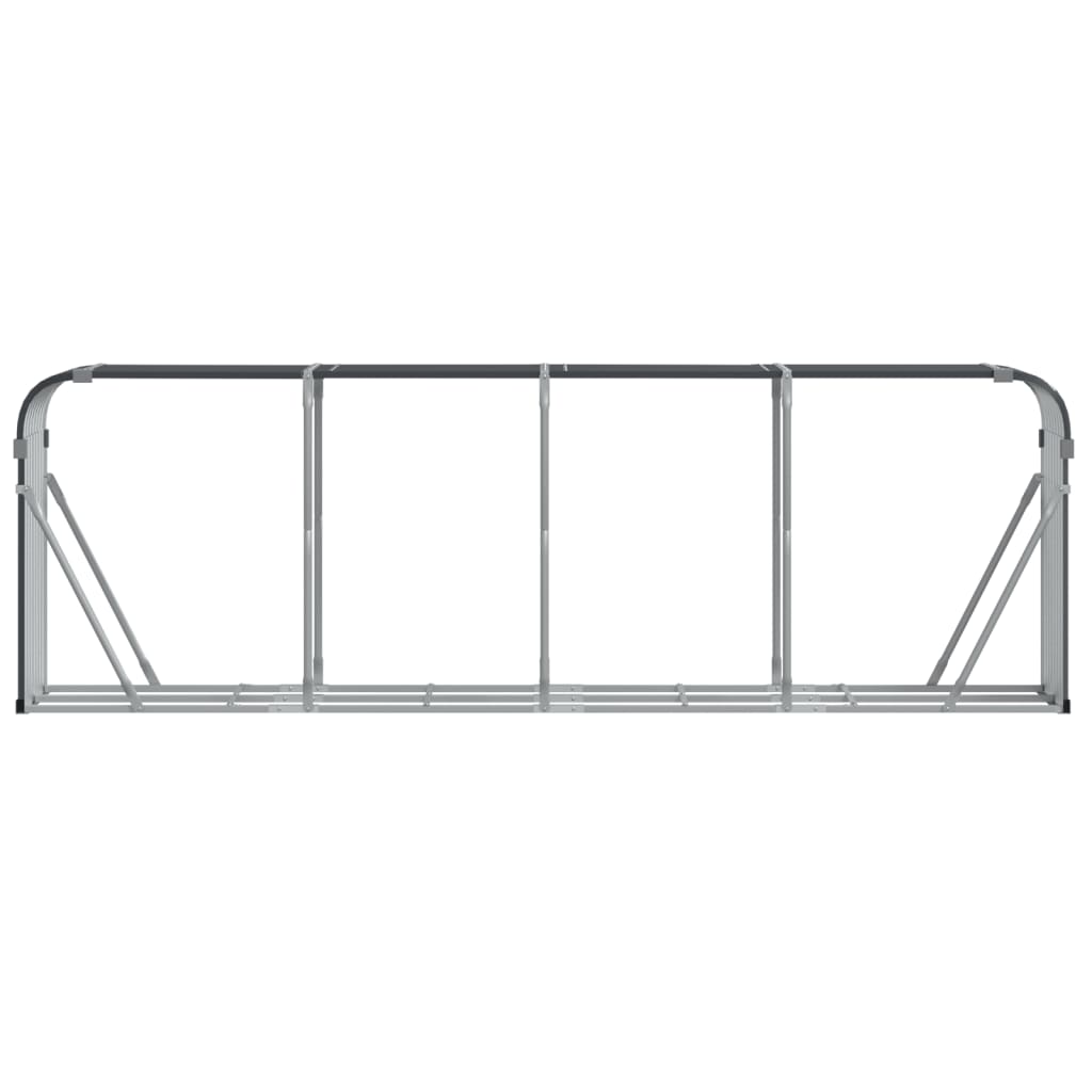 Log Holder Anthracite 118.1x17.7x39.4 Galvanized Steel