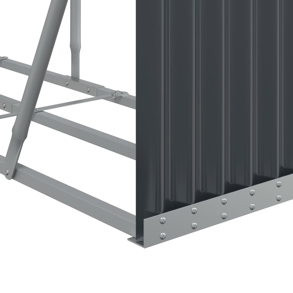 Log Holder Anthracite 118.1x17.7x39.4 Galvanized Steel
