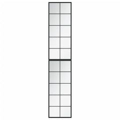 Wall Mirrors 2 pcs Black 39.4x15.7 Metal