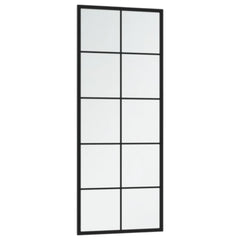Wall Mirrors 2 pcs Black 39.4x15.7 Metal