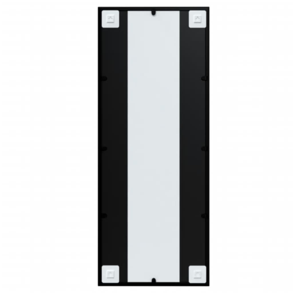 Wall Mirrors 2 pcs Black 39.4x15.7 Metal