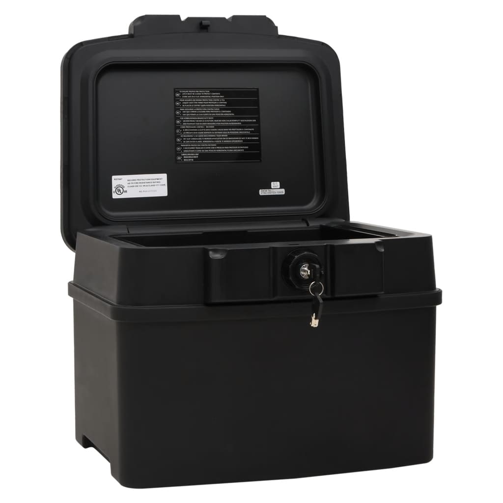 Safe Box Black 17.3x14.6x13.4