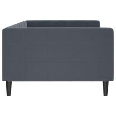 Day Bed without Mattress Dark Gray 39.4x74.8 Velvet