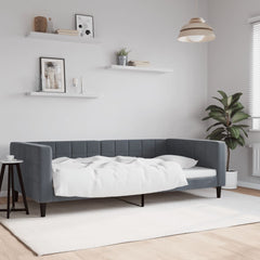 Day Bed without Mattress Dark Gray 39.4x74.8 Velvet