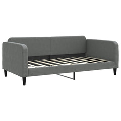 Day Bed Dark Gray Polyester, Metal, Solid Wood, Plywood Twin