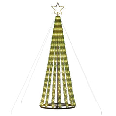 LED Christmas Tree Warm white, dark green PVC, Copper, Iron