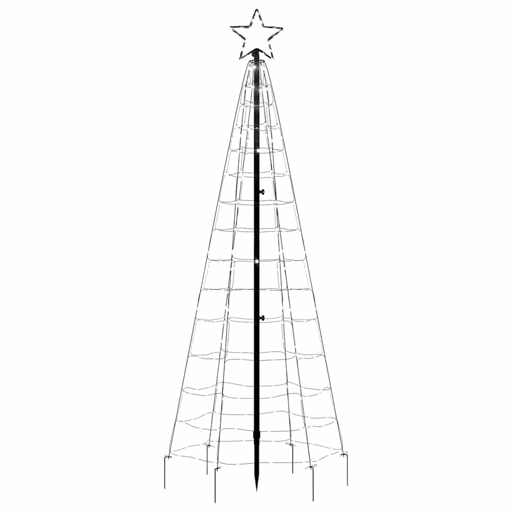 LED Christmas Tree with Spikes 220 LEDs Cold White 70.9