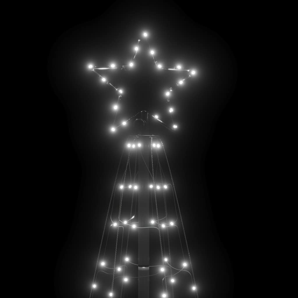 LED Christmas Tree with Spikes 220 LEDs Cold White 70.9